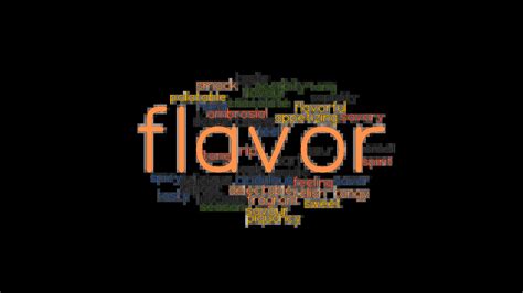 another word for flavor.